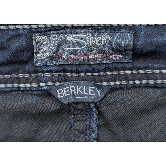 Silver Jeans Co Womens Straight Leg Jeans W29 L32 Blue Denim Western Glove Works - Picture 8 of 9